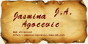 Jasmina Agočević vizit kartica